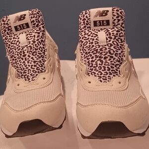 New Balance Women's 515 Leopard Print Sneakers - Cream